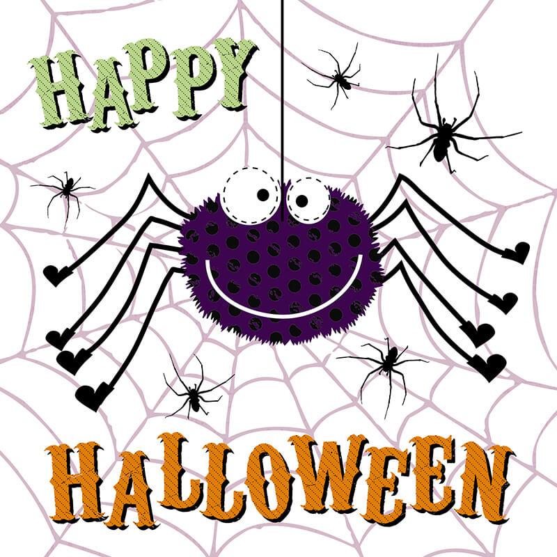 Spider Halloween Card