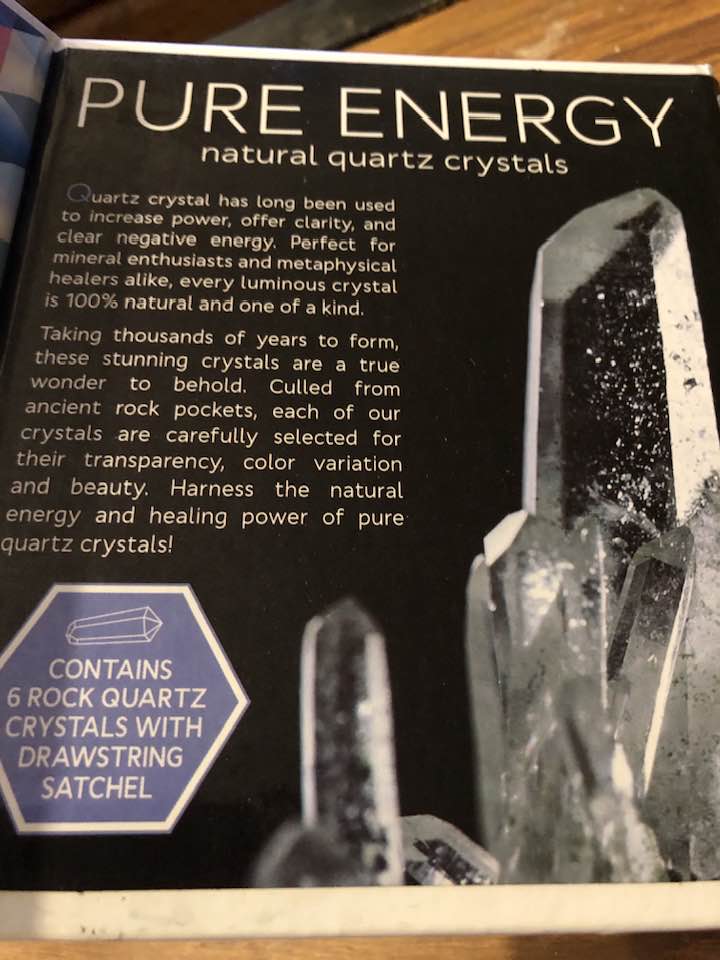 Quartz Crystal Energy Kit.