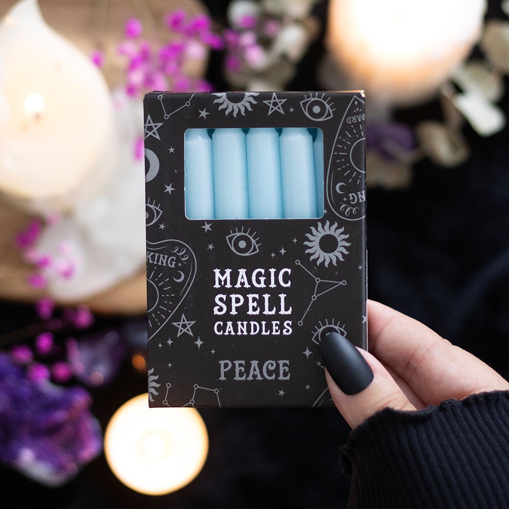 Pale Blue Spell Candles (for PEACE)
