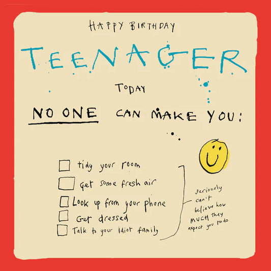 HAPPY BIRTHDAY TEENAGER