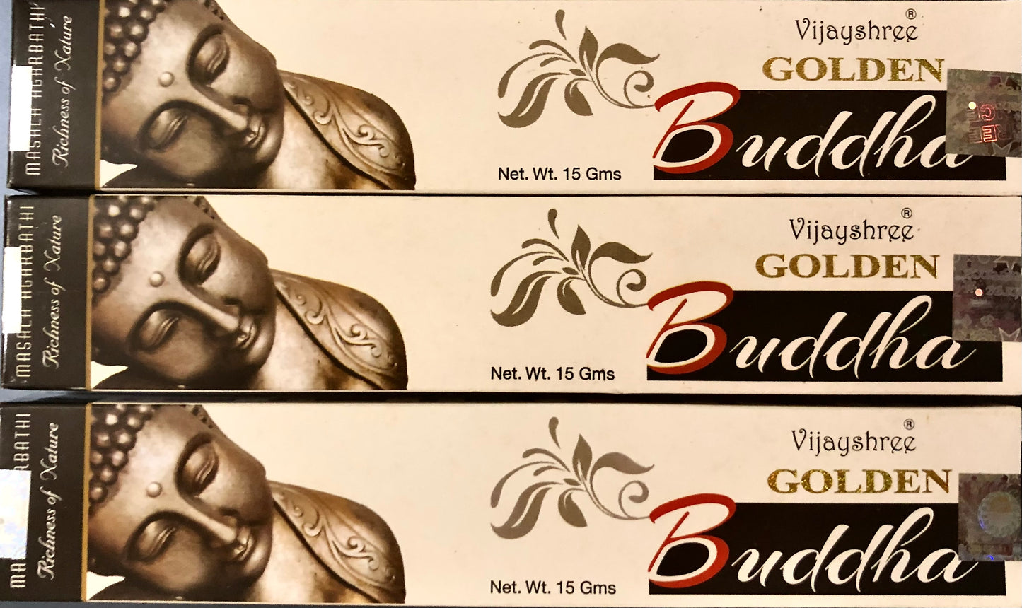 Golden Buddha Incense by Vijayshree (pack of three)