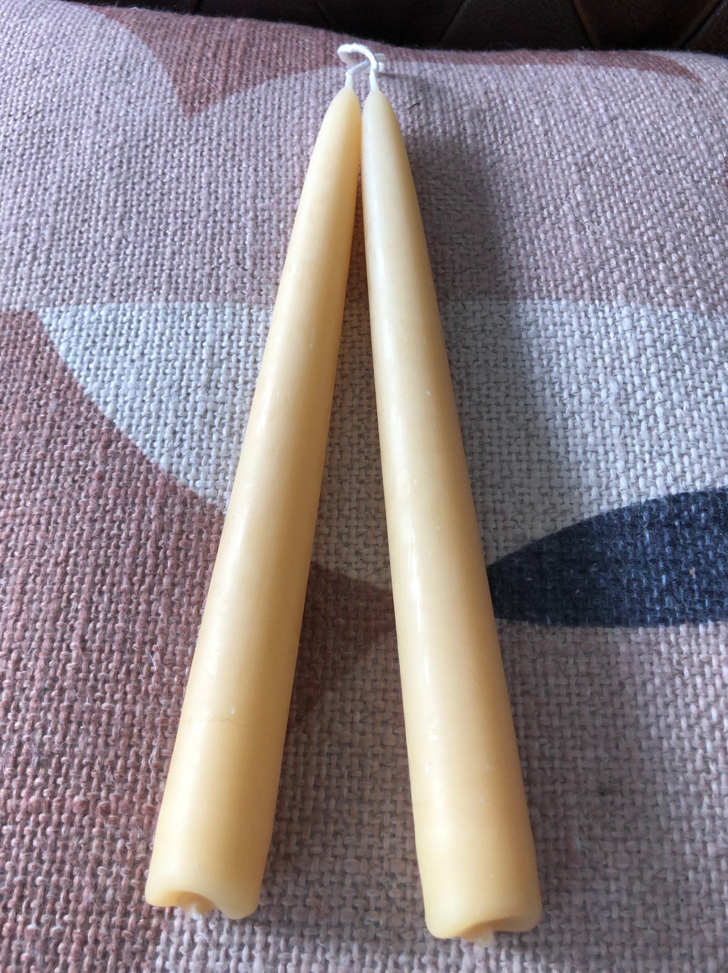Beeswax Tapered Candles (sold as a pair)