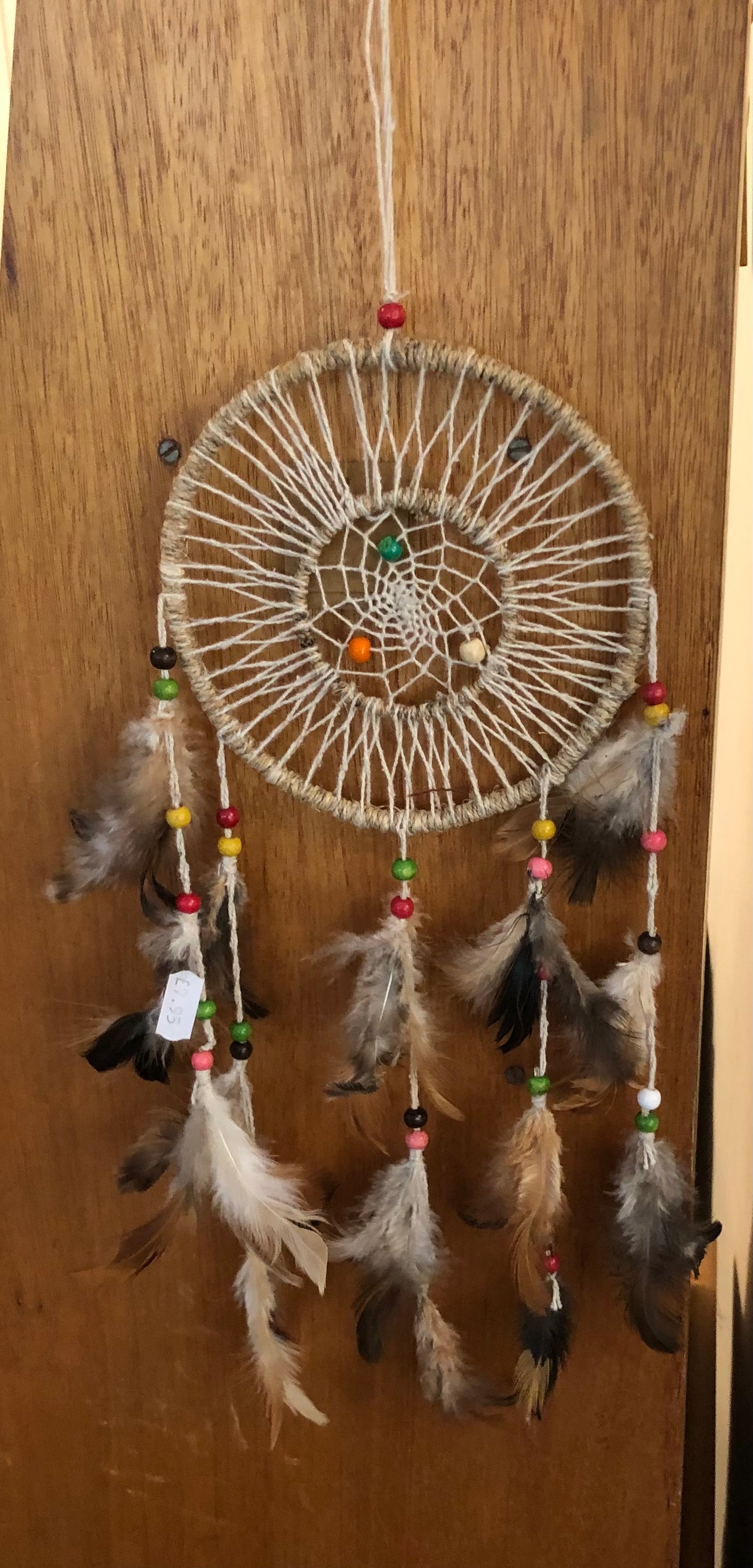 Natural Hemp Multicolour Dreamcatcher.