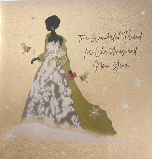 For a Wonderful Friend Christmas Card.