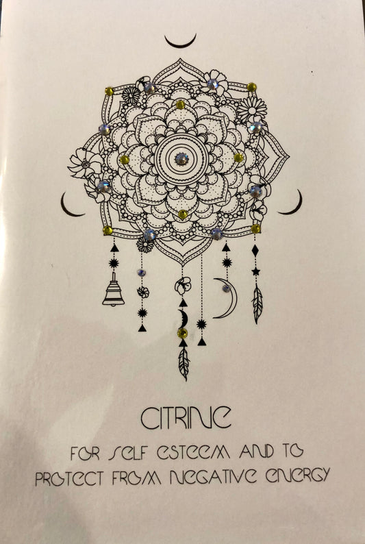 Citrine (small blank card)