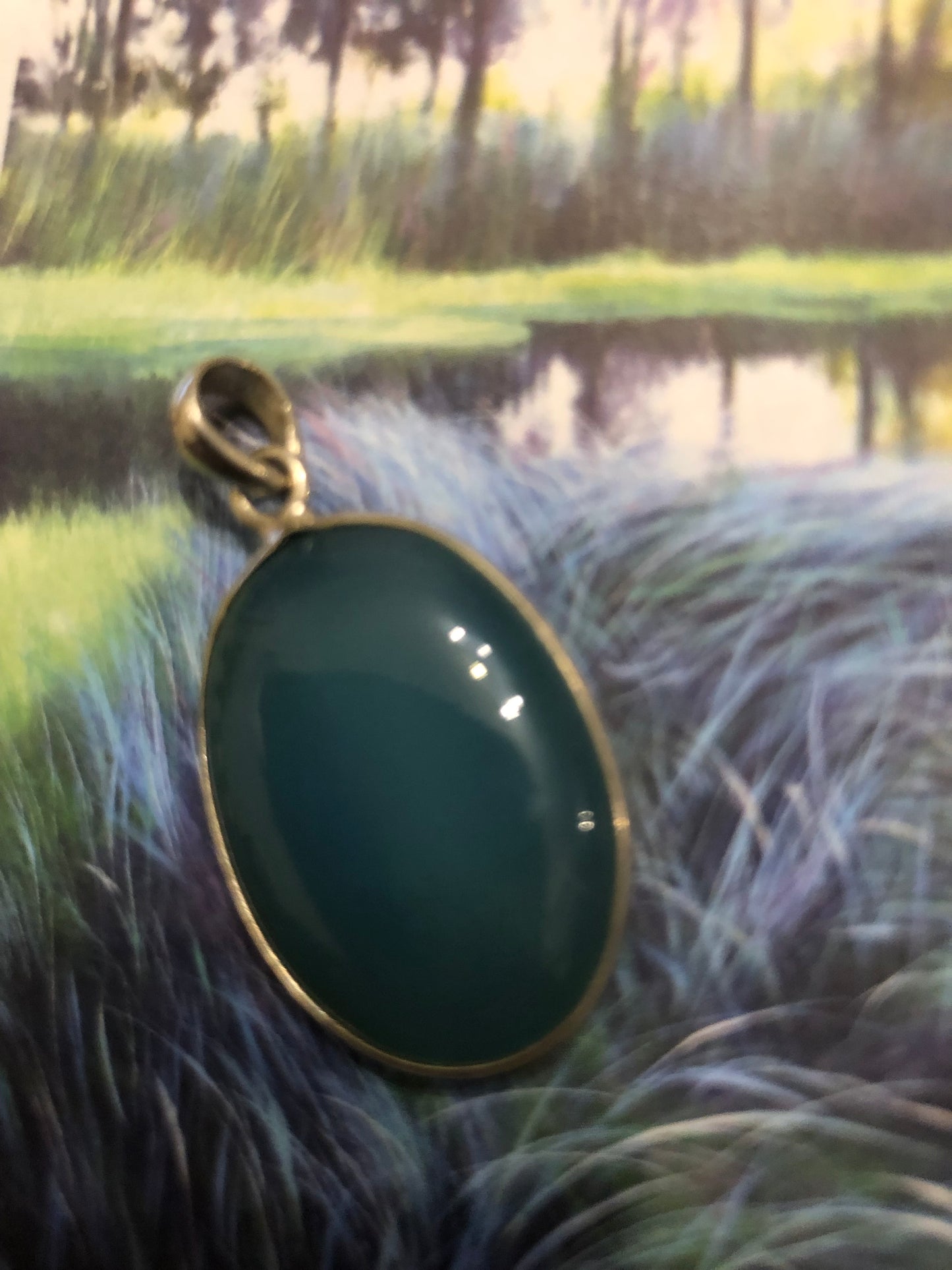 Aquamarine and Silver Pendant