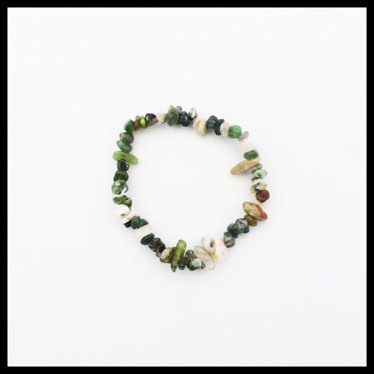 Moss Agate Crystal Bracelet