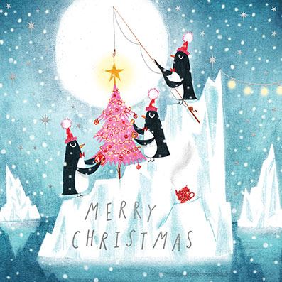 Arctic Penquins Charity Christmas Cards Pack.