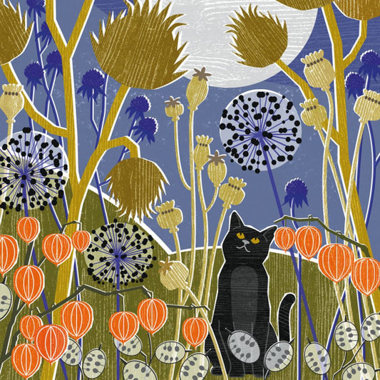 Cat and the Meadow Moon
