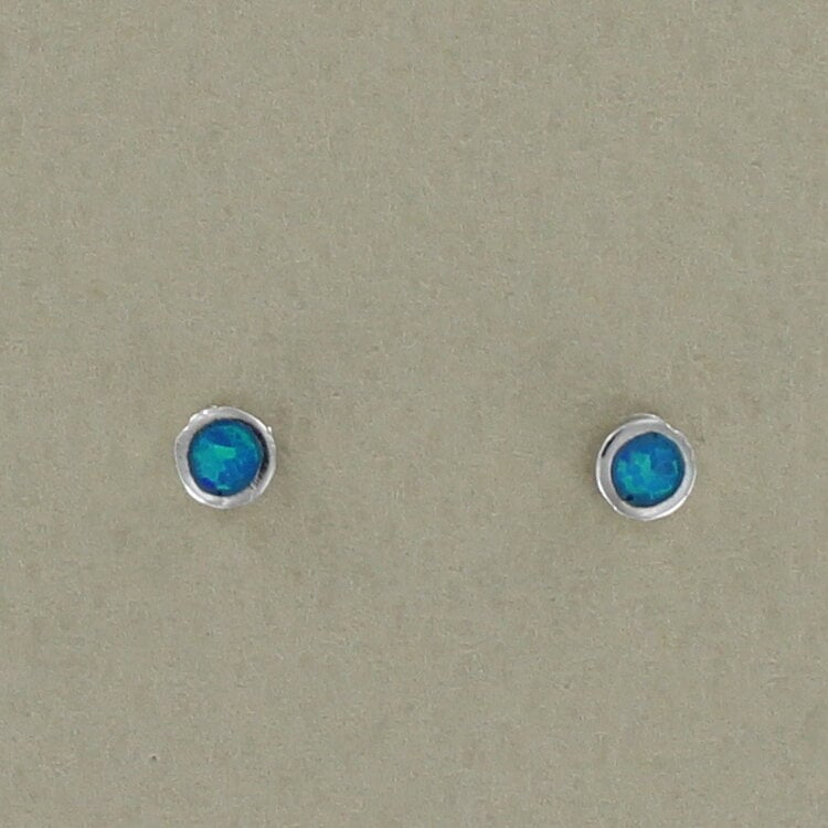 Opal Ear Studs (small).