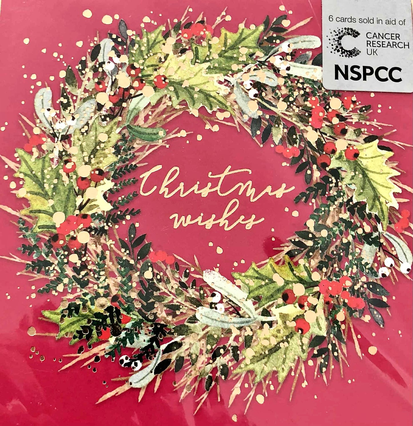 Christmas Wishes (pack of 6 Christmas charity cards)