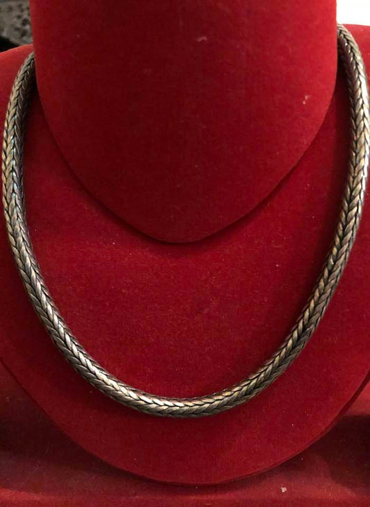 Heavy Aged Silver Chain.