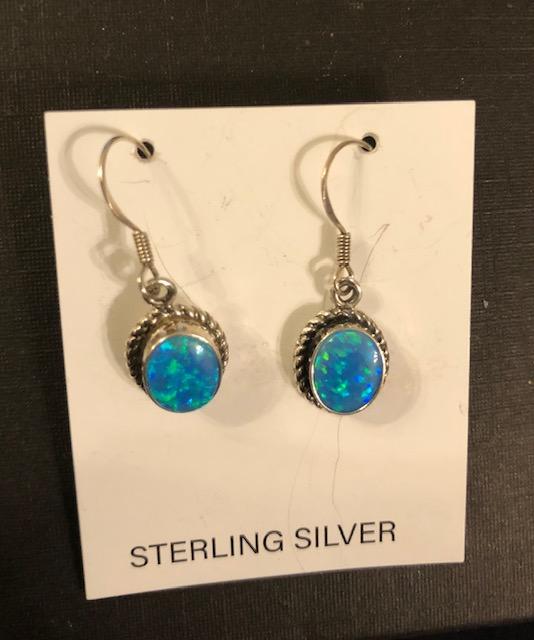 Opal and Silver earrings