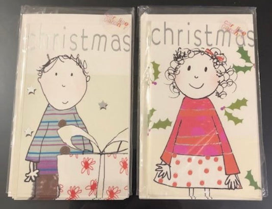 Childrens Christmas Cards (pack 2)