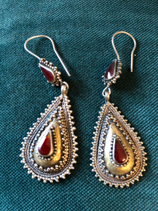 Teardrop Afghan Earrings
