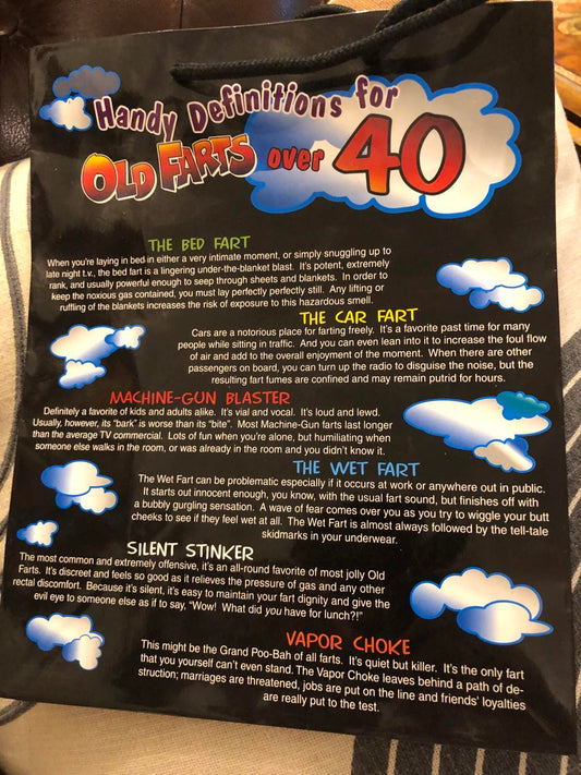 Old Farts Over 40 Gift Bag.