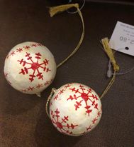 Hand-painted Christmas Baubles