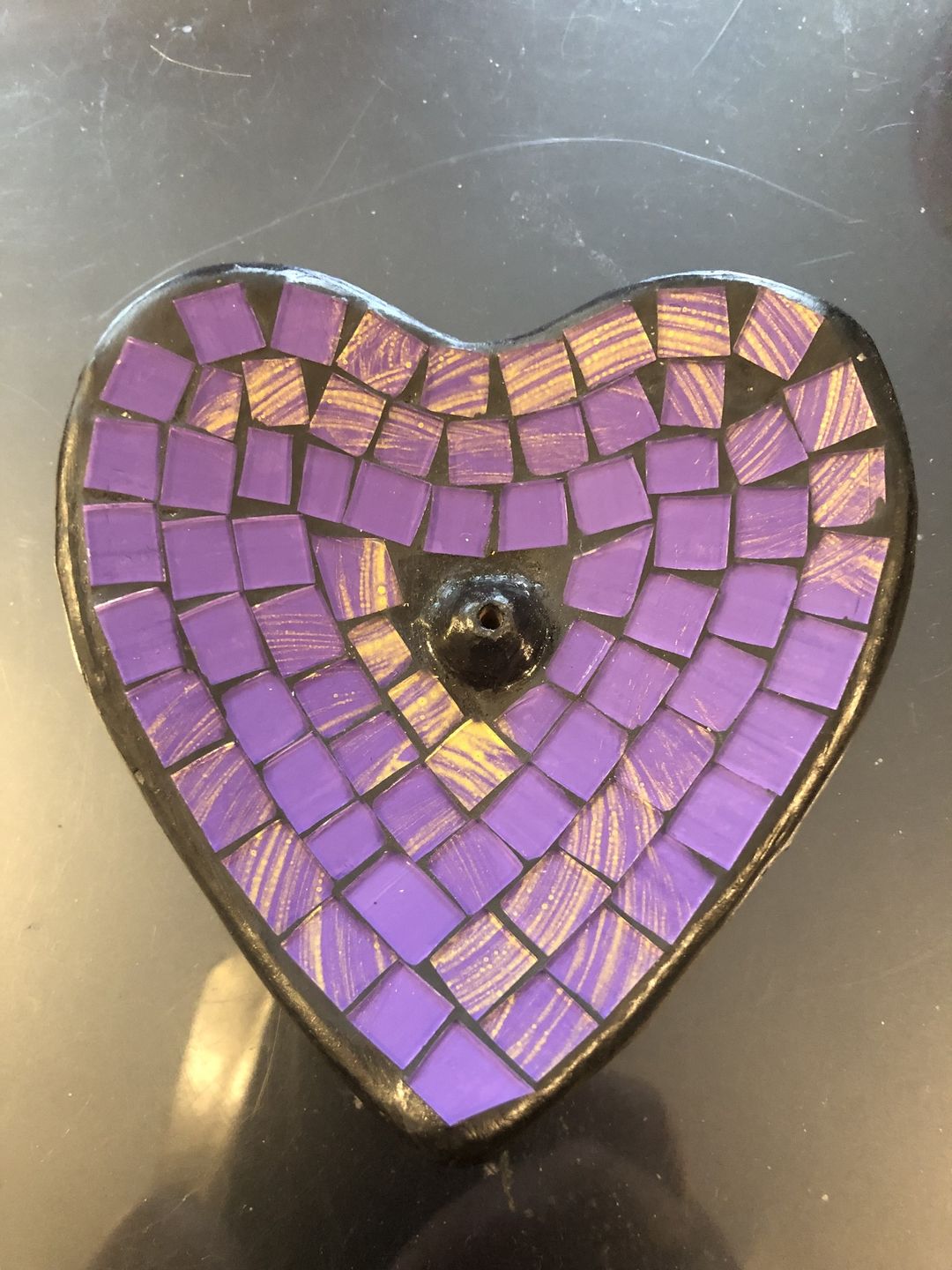 Mosaic Heart Incense Burner.