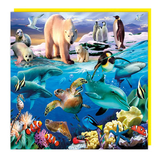 Polar Bear and friends (3D Card)