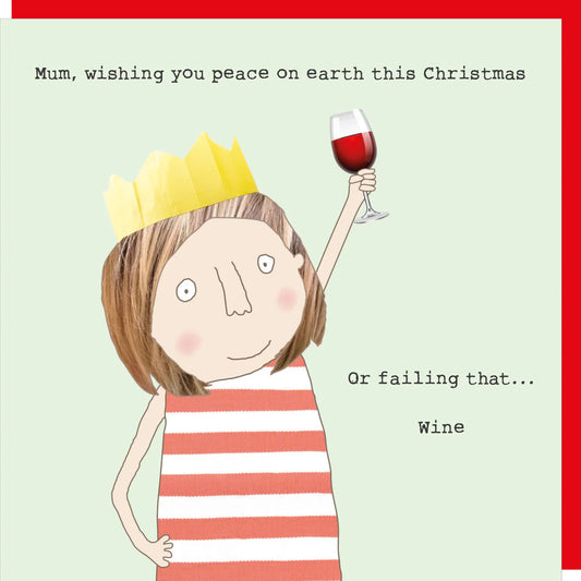 Mum. Peace & wine (single card)