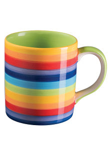 Rainbow Striped Mug