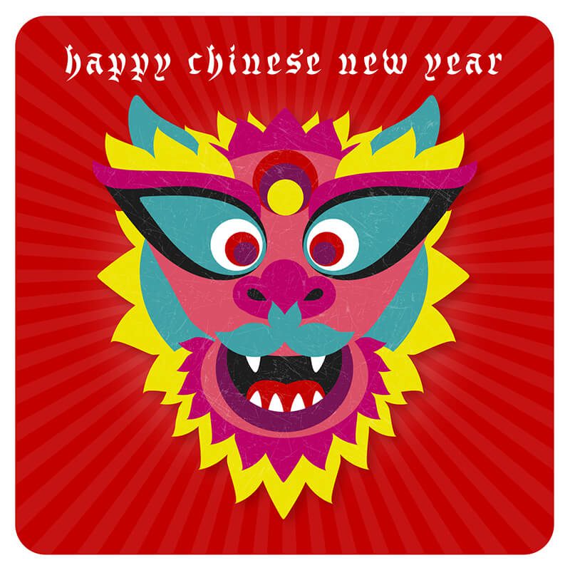 Chinese New Year - Dragon Card