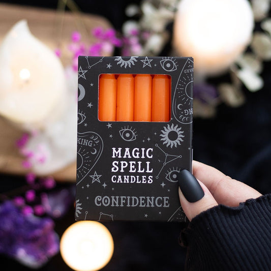 Orange Spell Candles (for CONFIDENCE)