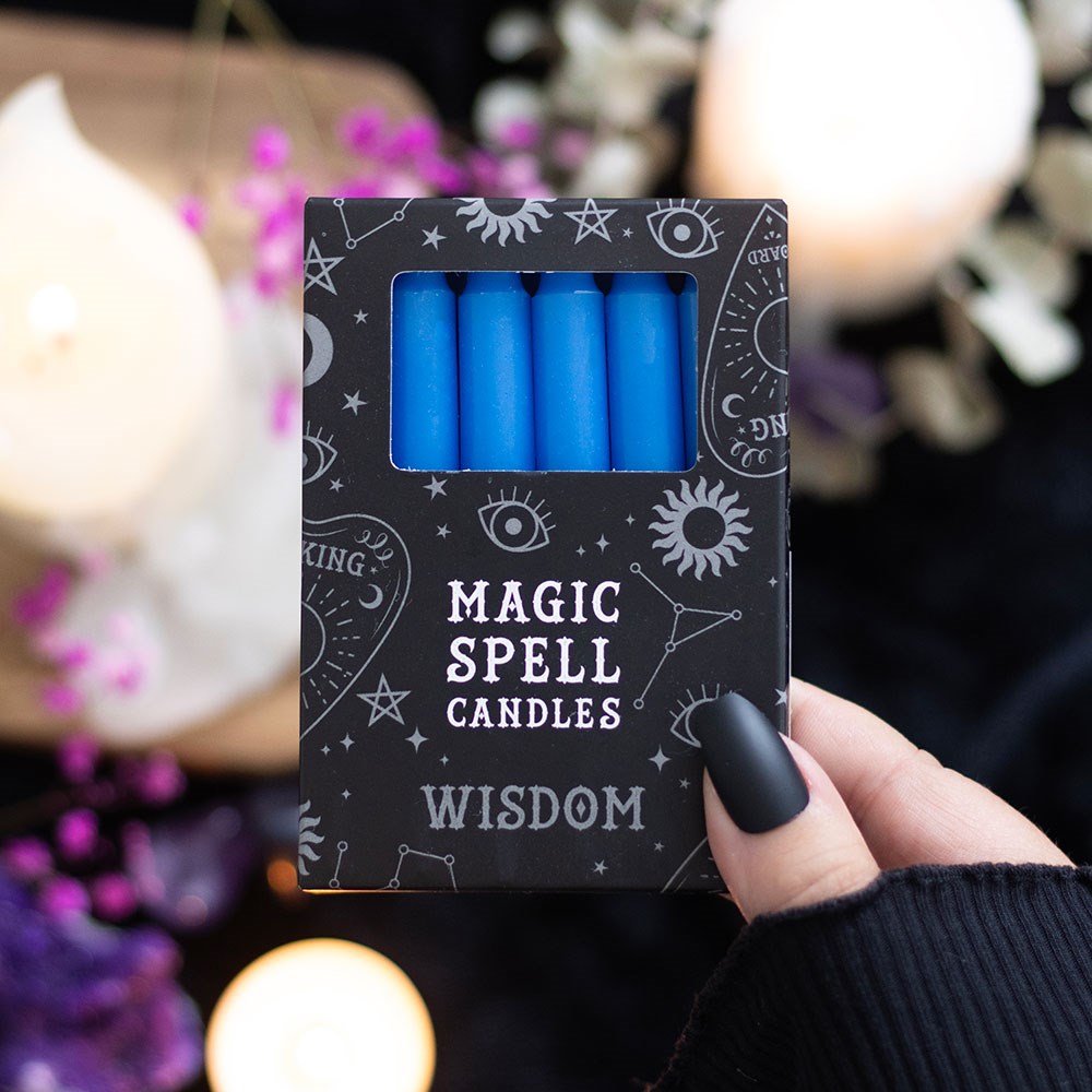 Blue Spell Candles (For WISDOM)