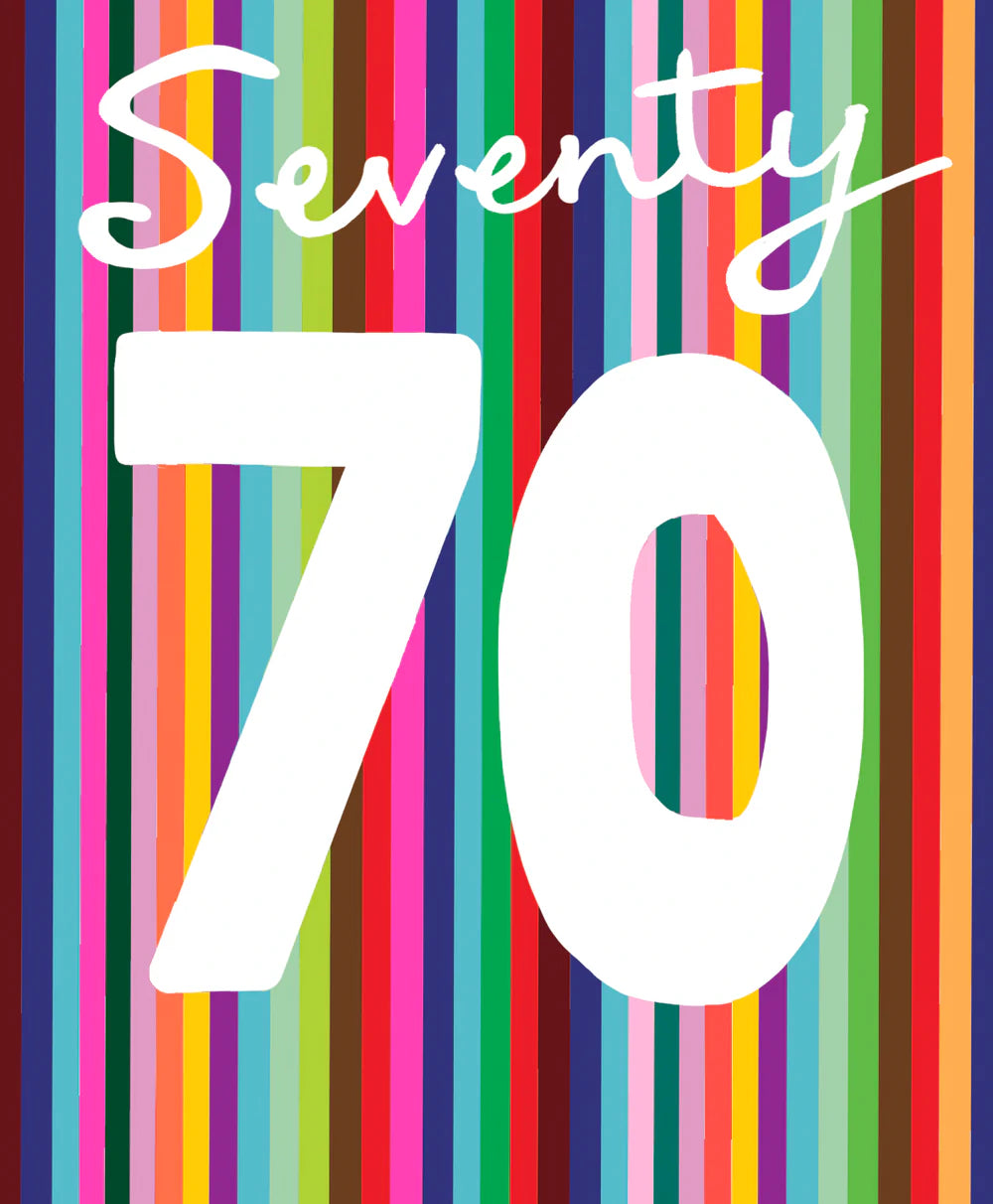 Seventy with stripes