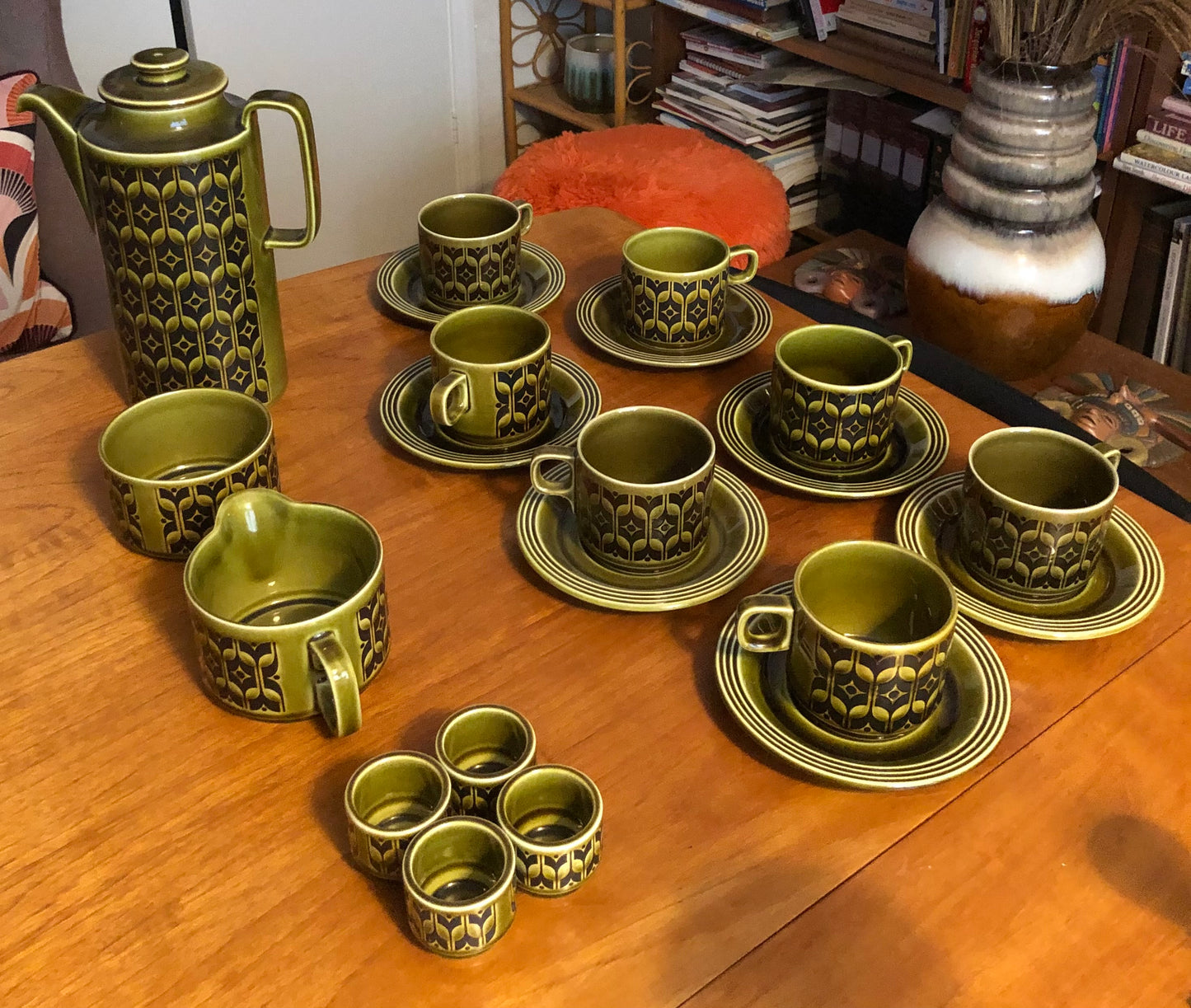 Hornsea Pottery Coffee Set (Green)