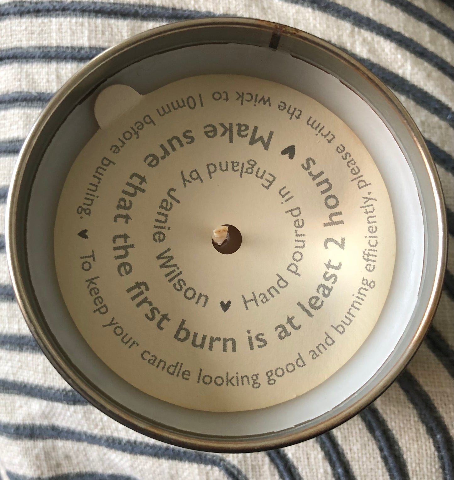 Christmas Candle (in a tin) - Pine & Eucalyptus