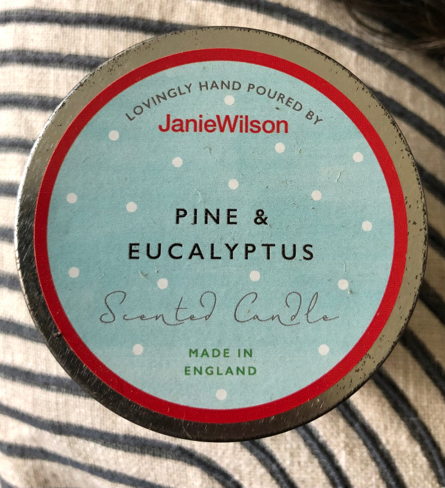 Christmas Candle (in a tin) - Pine & Eucalyptus