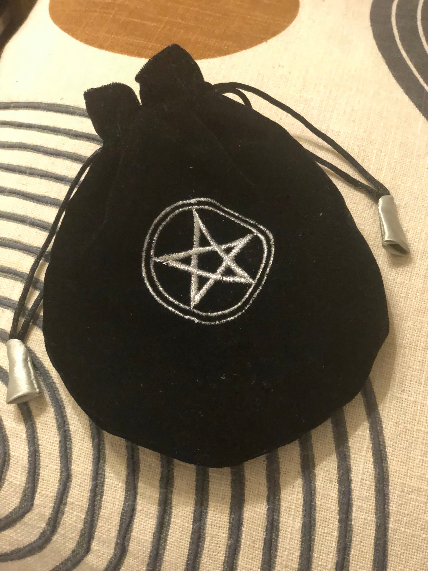 Tarot Bag (pentagram - velvet)