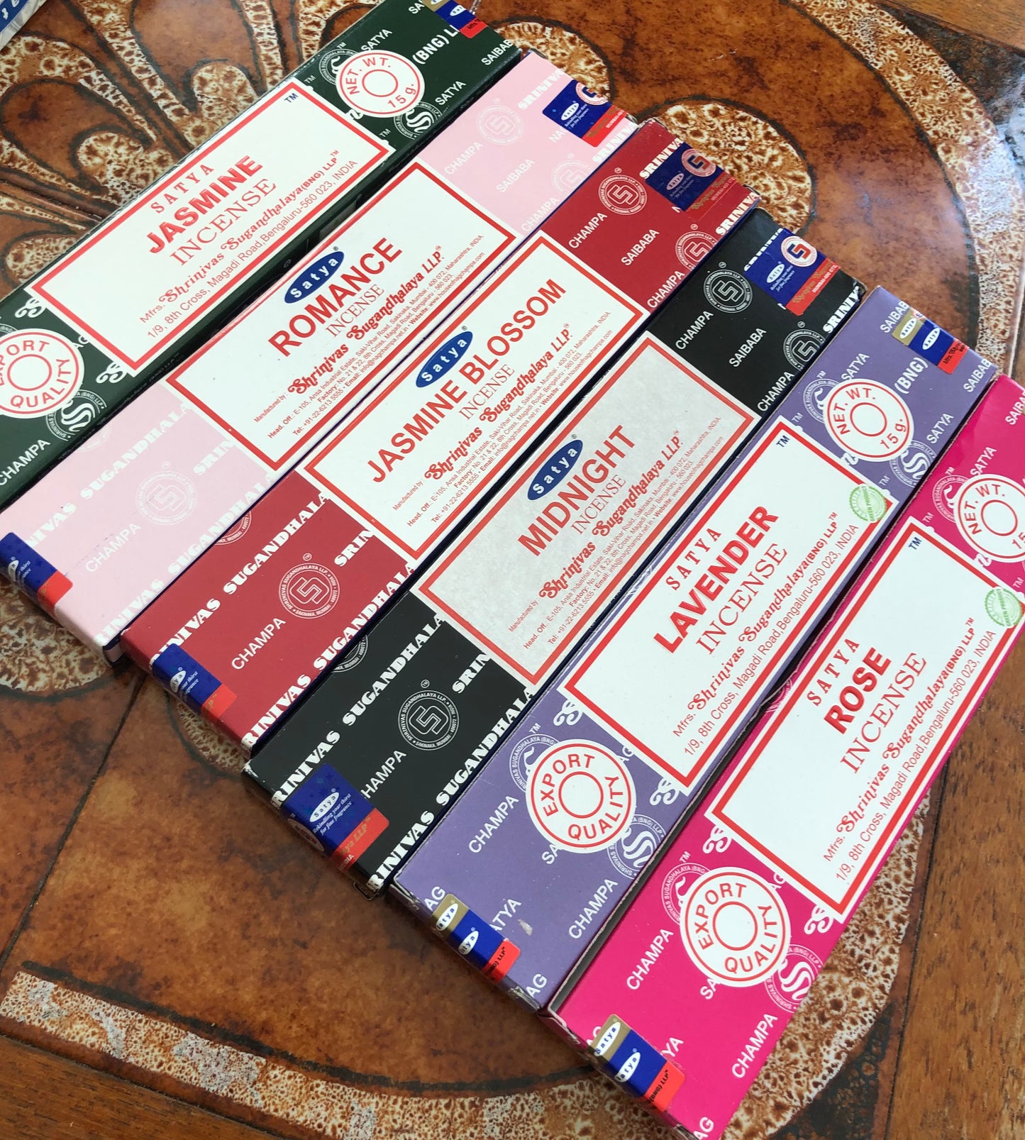 Incense Selection for Romance/Relaxation