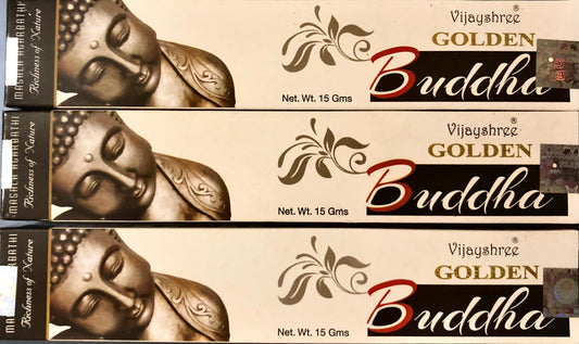 Golden Buddha Incense by Vijayshree (pack of three)