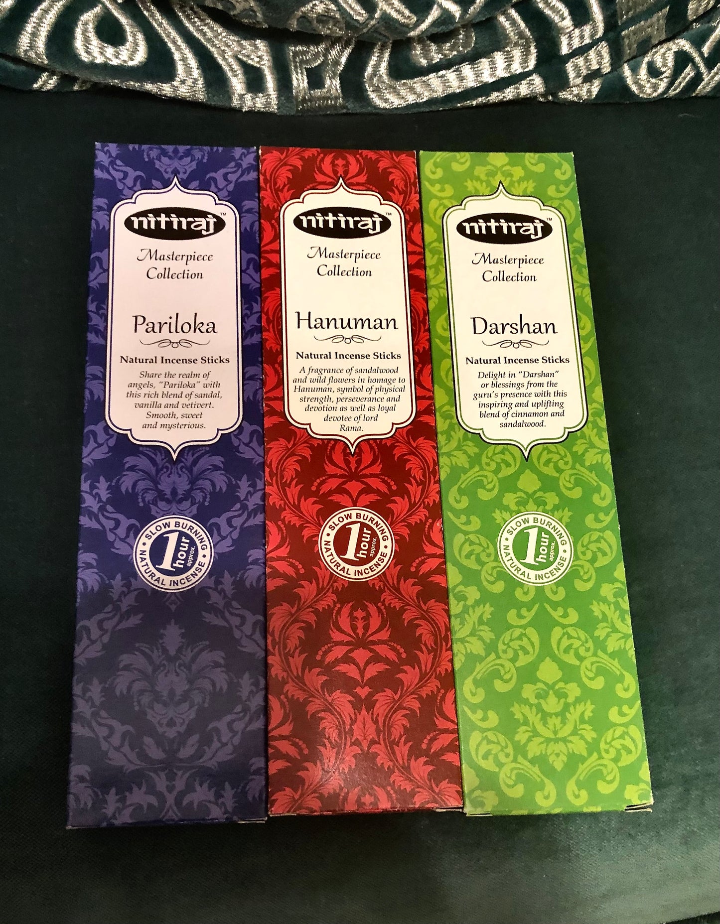 Nitiraj Premium Incense 1 (set of three packs of natural incense)