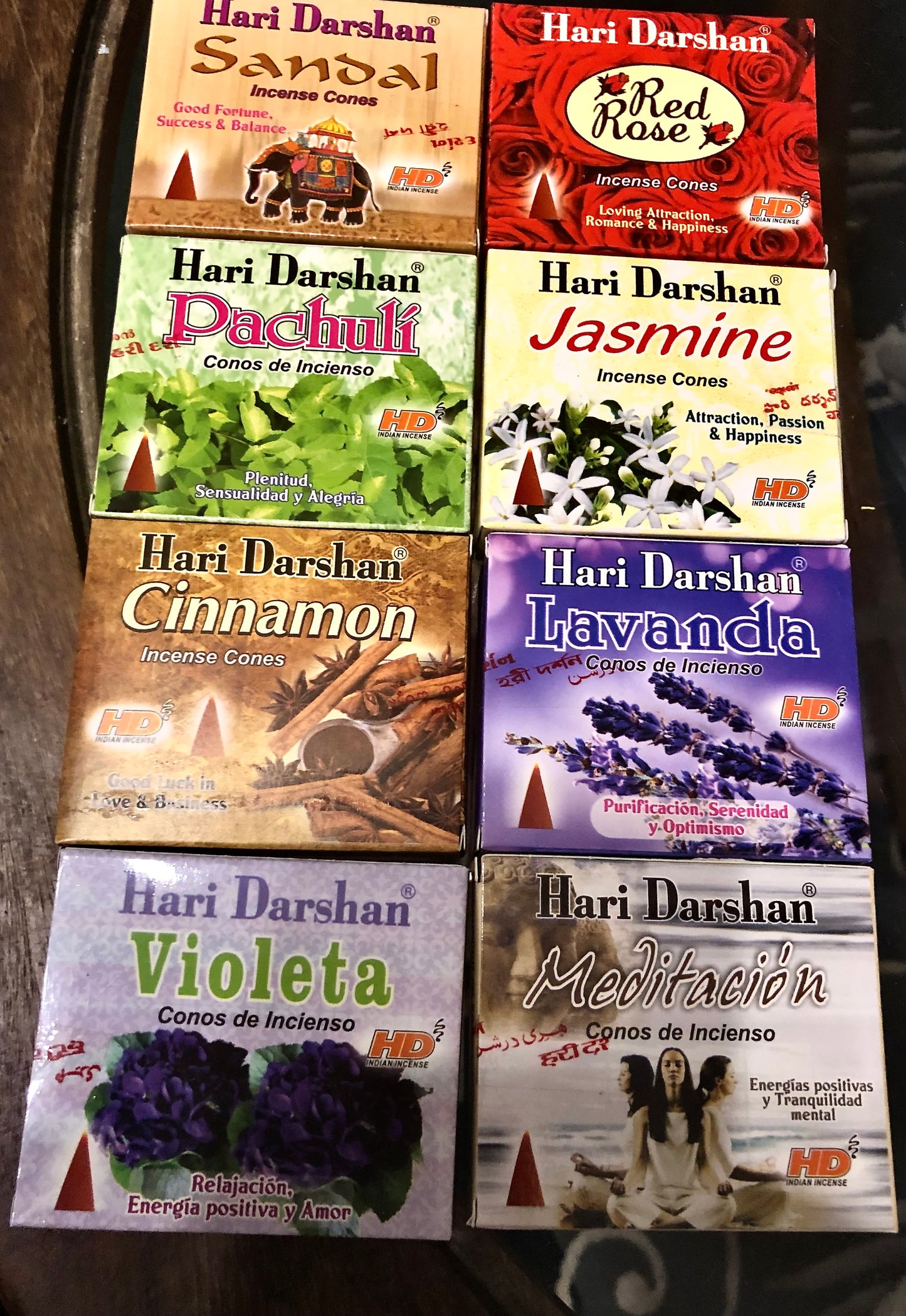 Incense Cones Selection (pack of eight)