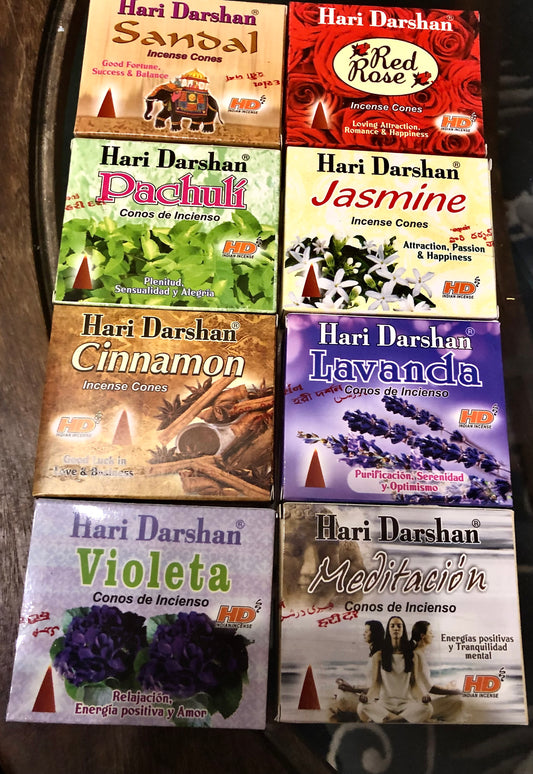 Incense Cones Selection (pack of eight)