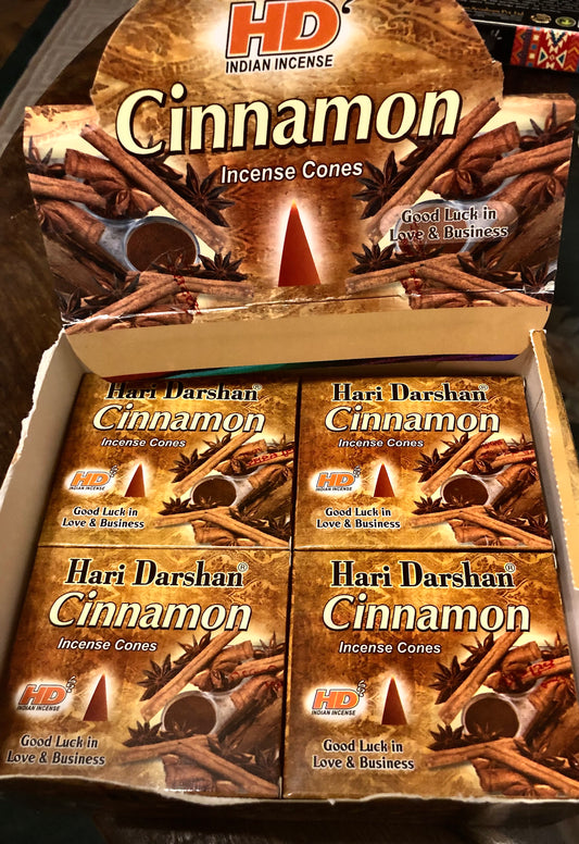 Cinnamon Incense Cones (spicy & seasonal set of four)