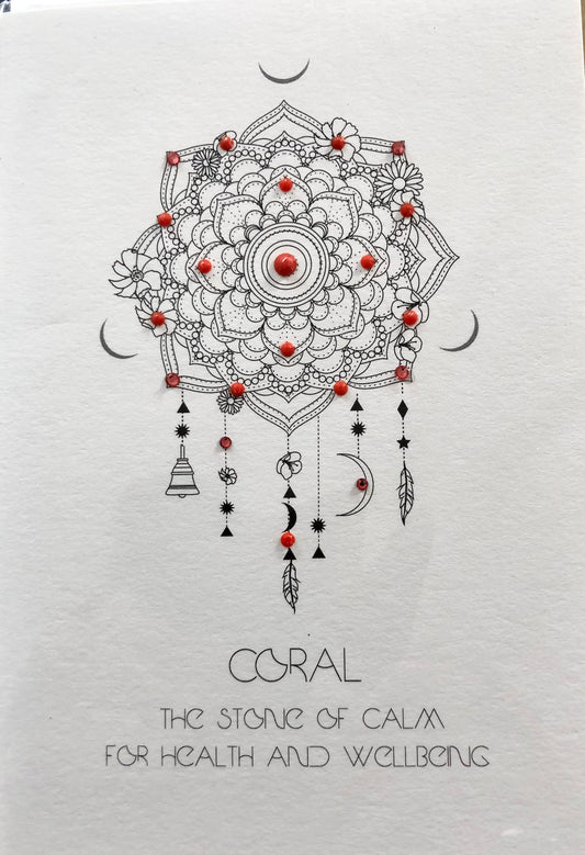Coral (small blank card)
