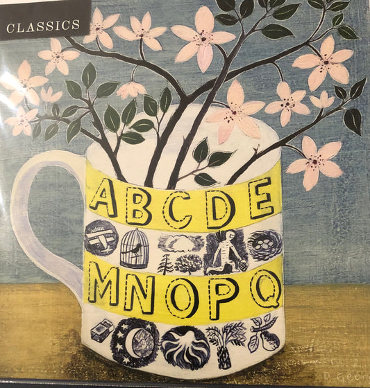 Alphabet Cup and Pink Blossom