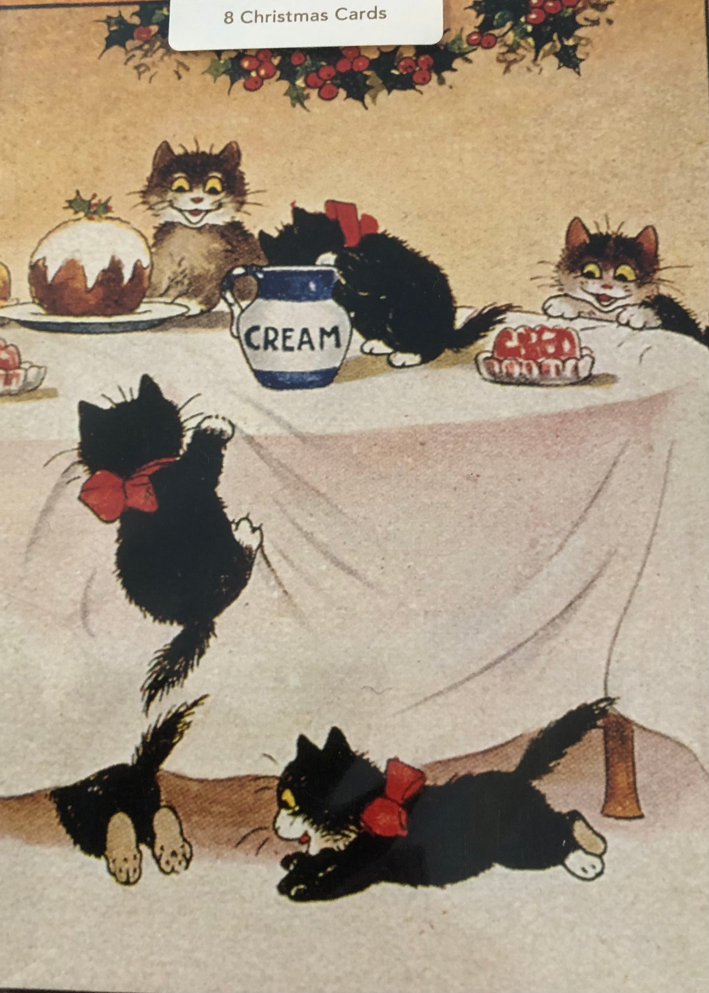 Cats at Play (Christmas charity pack of 5 cards)