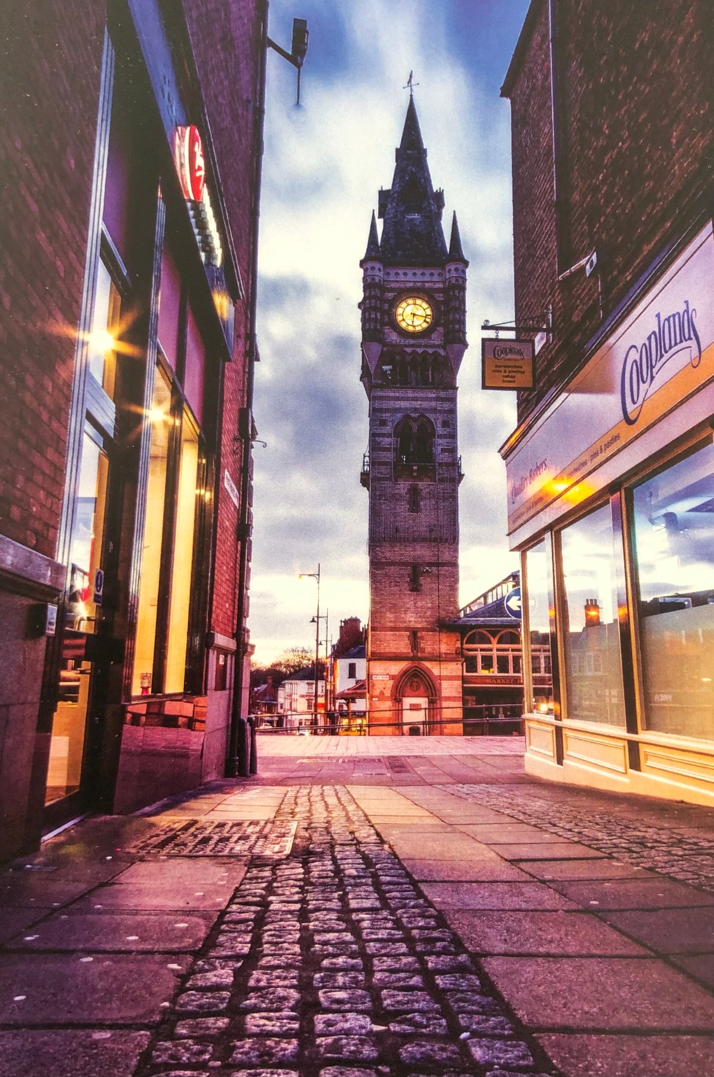 Set of 4 Darlington postcards by Michael Atkinson