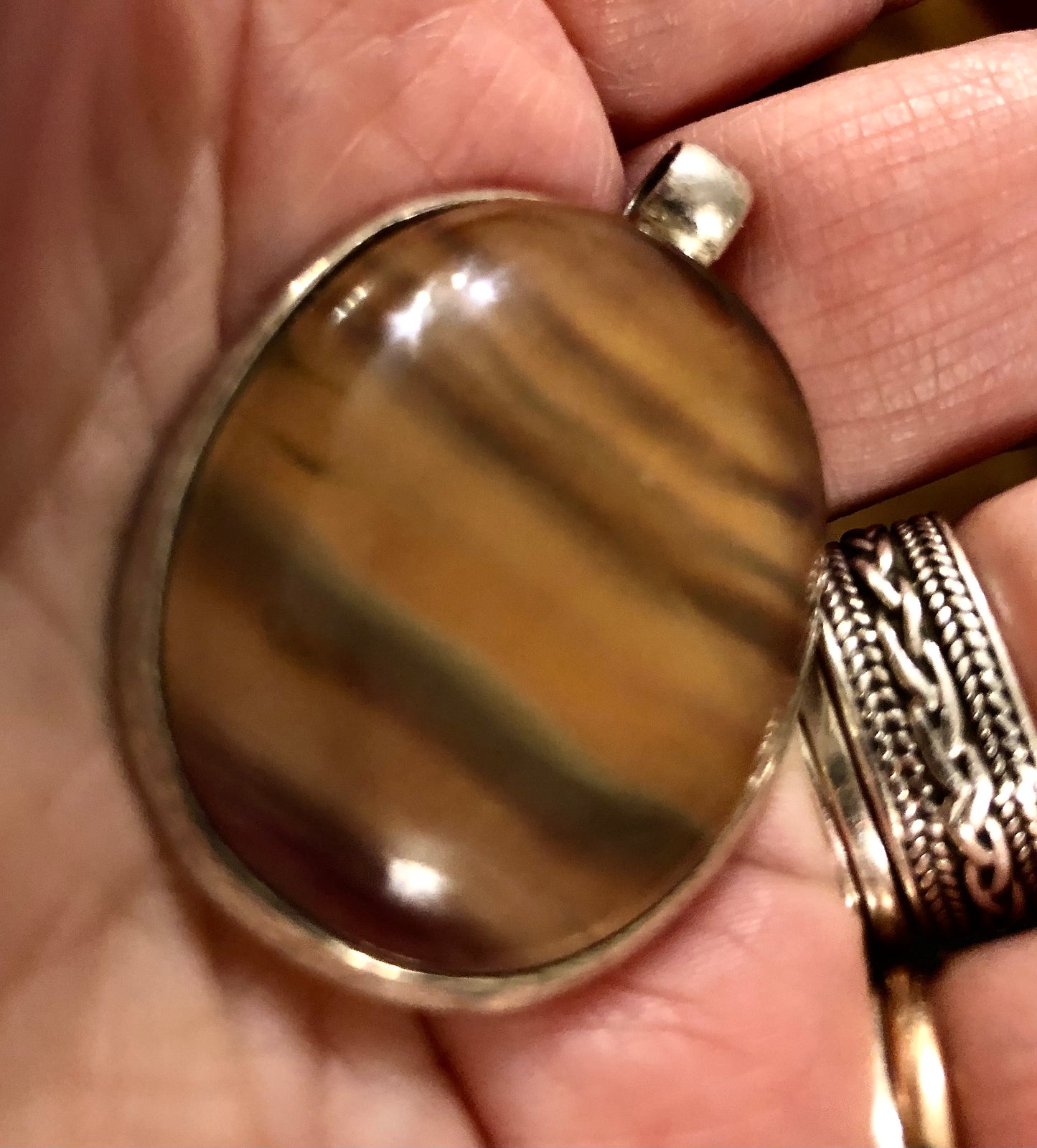 Fluorite & Silver Pendant