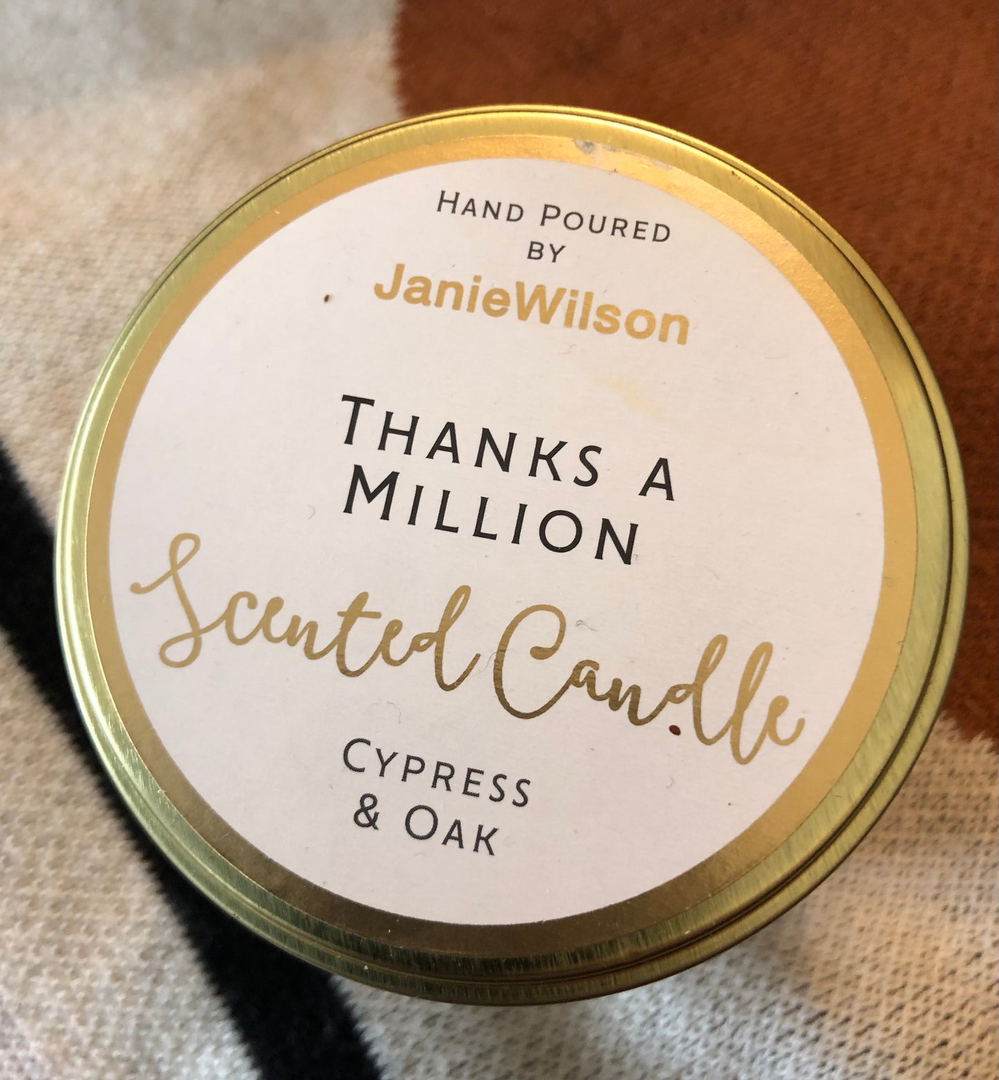 Scented Candle in Tin (Thanks A Million).