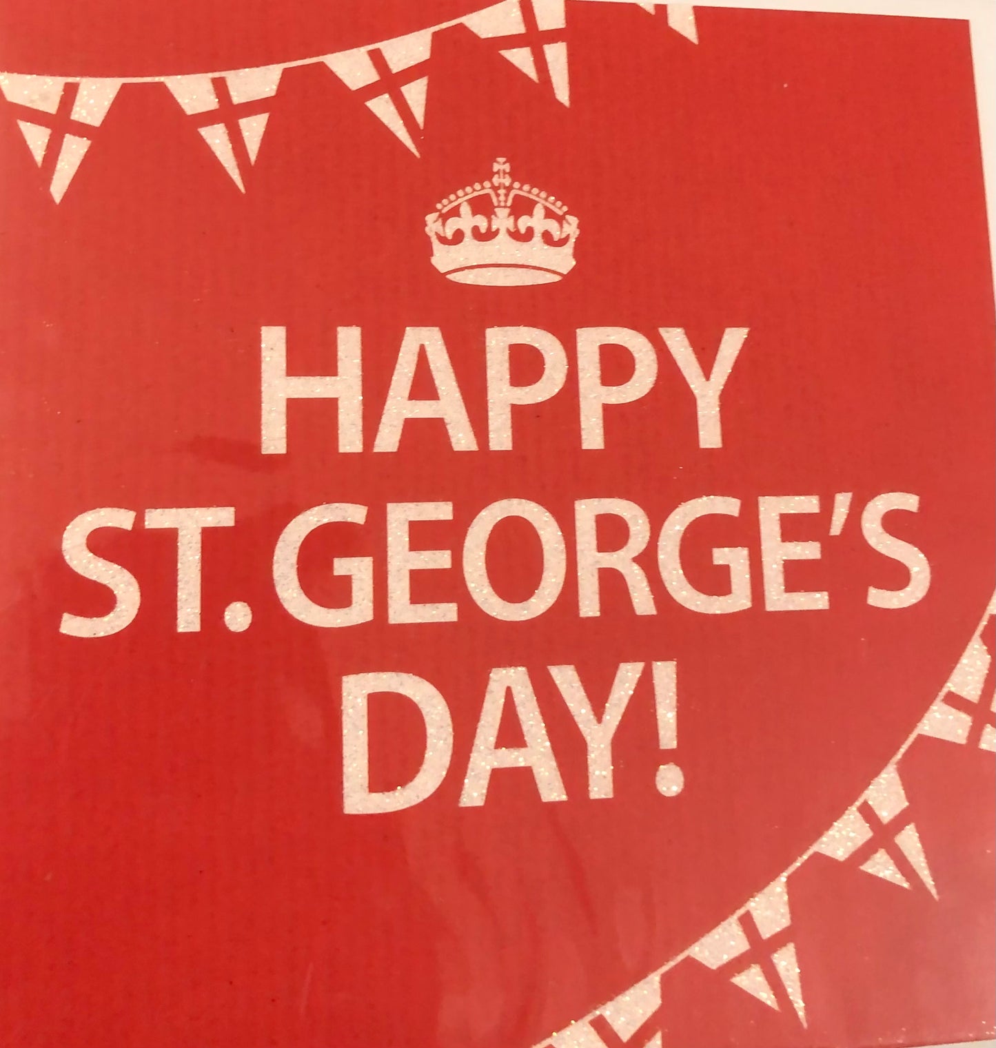 Happy St. George's Day (with flags).