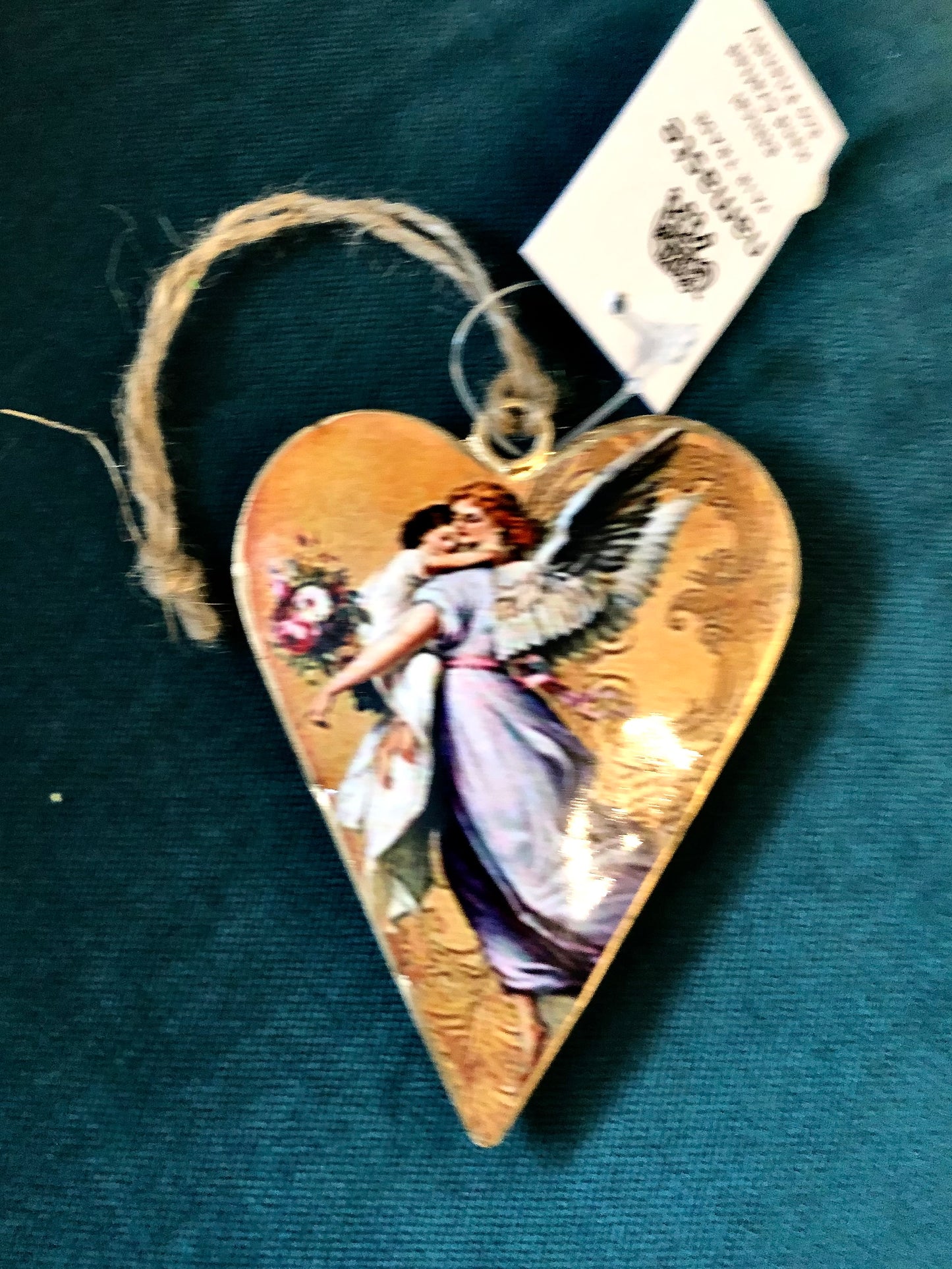 Angel Christmas Bauble (Heart shaped)