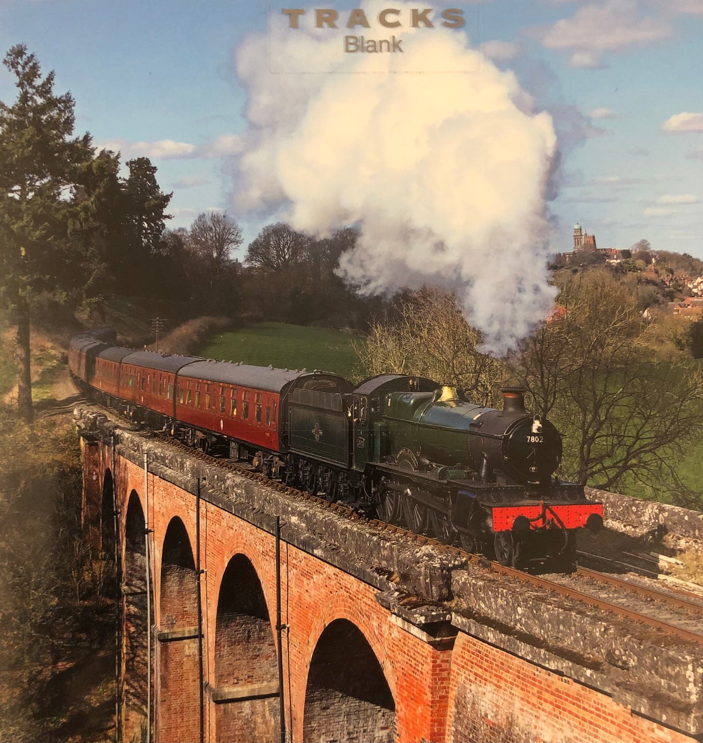 Steam Train Blank Card