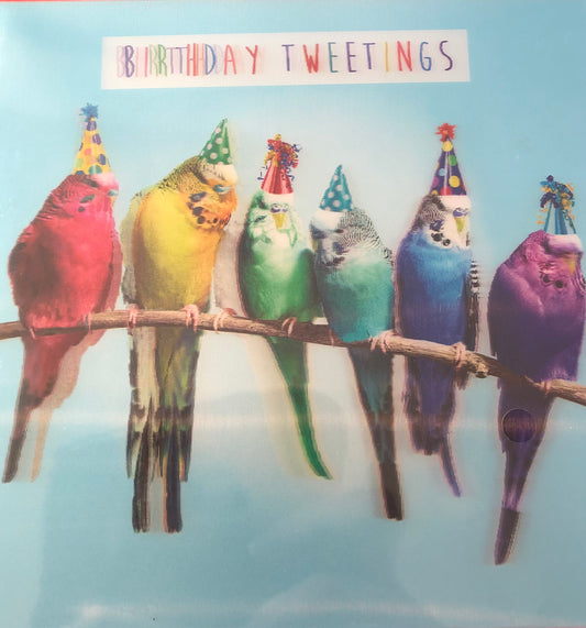 Birthday Tweetings 3D Card