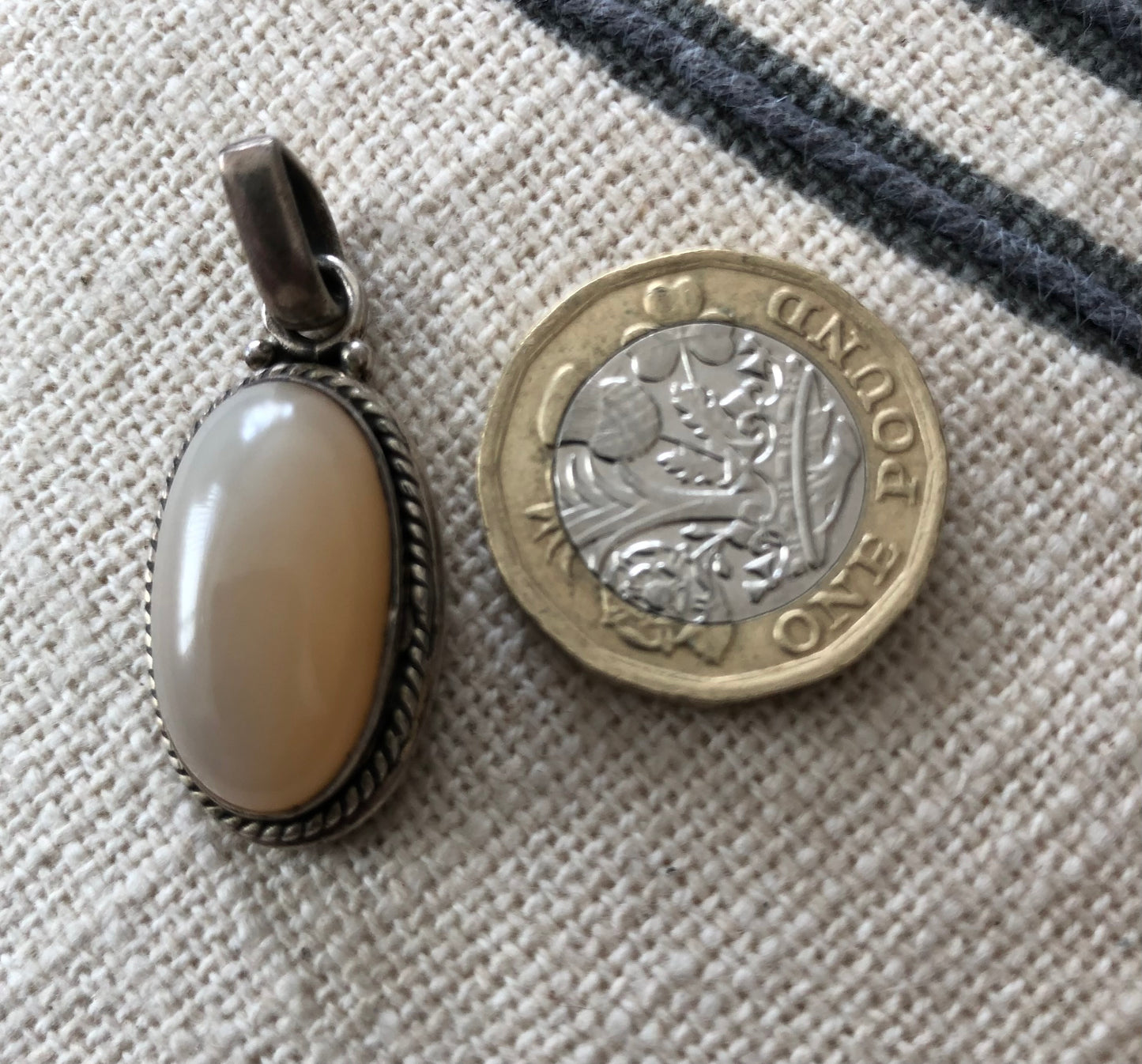 Smokey Quartz & Silver Pendant